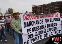 Ejidatarios de El Zapote volverán a manifestarse en el Aeropuerto