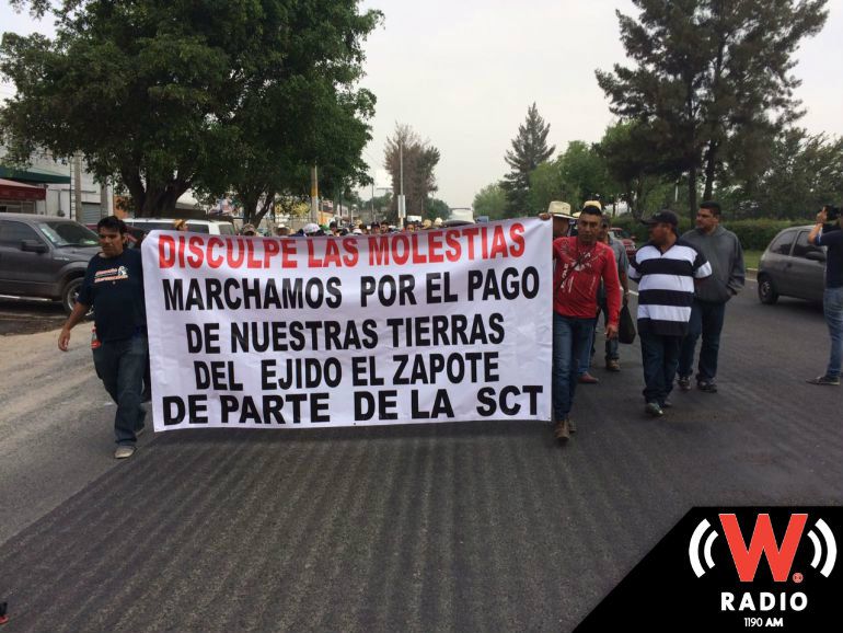 Ejidatarios de El Zapote volverán a manifestarse en el Aeropuerto