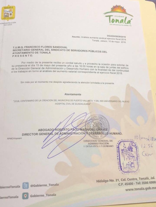 Trabajadores de Tonalá paran labores para pedir aumento salarial Trabajadores de Tonalá paran labores para pedir aumento salarial