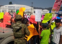 Elementos de la Marina terminan manifestación en contra con balazos