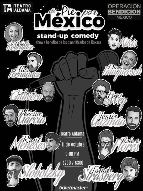 De pie por México: Stand up a beneficio De pie por México: Stand up a beneficio