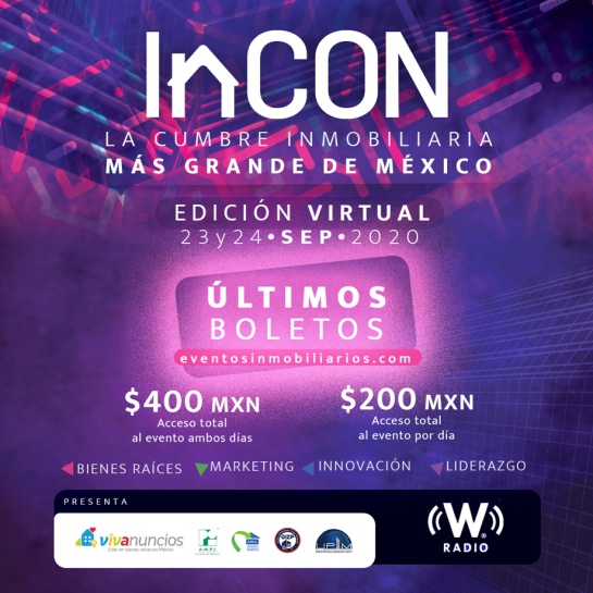 Realizará Vivanuncios cuarta edición de Cumbre Inmobiliaria #InCON2020 Realizará Vivanuncios cuarta edición de Cumbre Inmobiliaria #InCON2020