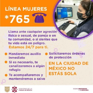 Mujeres SOS *765, es todo un sistema de atención: Claudia Sheinbaum Mujeres SOS *765, es todo un sistema de atención: Claudia Sheinbaum