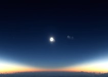 Así se ve un eclipse total de sol desde 10,000 metros de altura