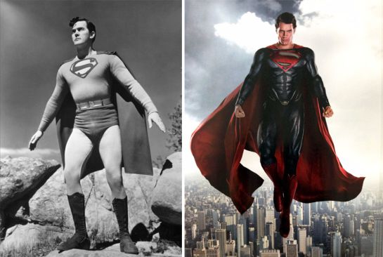 El antes y el ahora de superhéroes y villanos en el cine El antes y el ahora de superhéroes y villanos en el cine