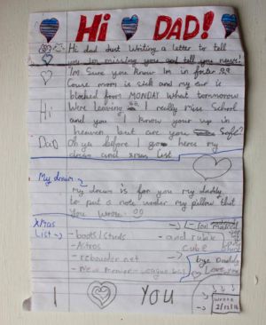 La petición madridista de un niño escocés a su papá fallecido La petición madridista de un niño escocés a su papá fallecido