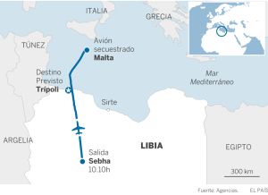 Un avión libio, secuestrado y desviado a Malta Un avión libio, secuestrado y desviado a Malta