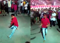 "Experto" en baile con espadas se corta la cabeza durante show