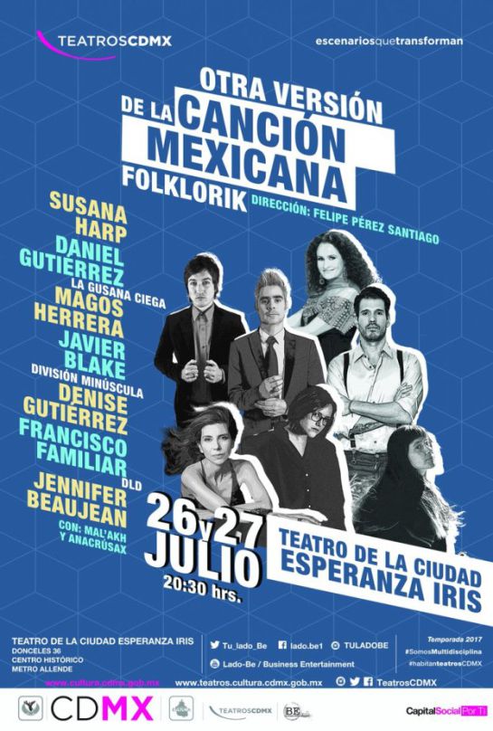 Folklorik, el espectáculo que promete refrescar a la canción mexicana Folklorik, el espectáculo que promete refrescar a la canción mexicana