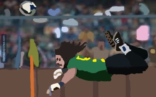 El legendario escorpión de Higuita en versión "Paint" El legendario escorpión de Higuita en versión "Paint"