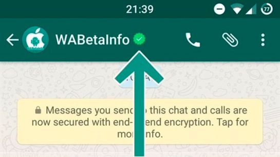 Whatsapp tendrá la opción de verificar cuentas oficiales Whatsapp tendrá la opción de verificar cuentas oficiales
