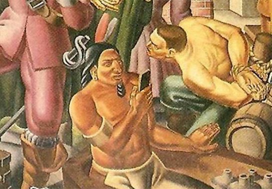 Pintura, smartphone, Springfield,: Descubren un "smartphone" en pintura de 1937 Pintura, smartphone, Springfield,: Descubren un "smartphone" en pintura de 1937