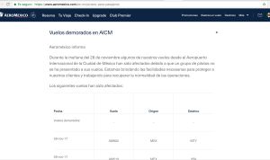 Aeropuerto Internacional de la Ciudad de México: Cancela y retrasan más de 30 vuelos en el AICM Aeropuerto Internacional de la Ciudad de México: Cancela y retrasan más de 30 vuelos en el AICM