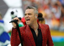 Robbie Williams inaugura el Mundial de Rusia 2018