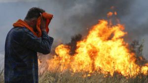 Así se ven los incendios de Grecia desde un avión Así se ven los incendios de Grecia desde un avión