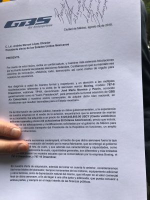 Conoce al primer cliente del avión presidencial Conoce al primer cliente del avión presidencial