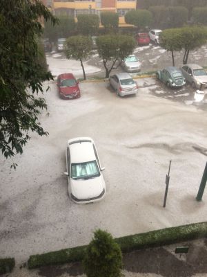 Granizada provoca caos en la CDMX Granizada provoca caos en la CDMX