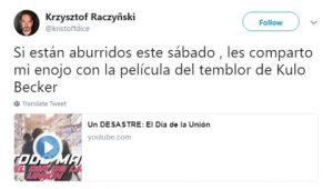 Kuno Becker desea muerte a conductor que critica su película Kuno Becker desea muerte a conductor que critica su película