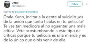 Kuno Becker desea muerte a conductor que critica su película Kuno Becker desea muerte a conductor que critica su película