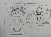 "Ponte las pilas"; mamá da lección a su marido con dibujos