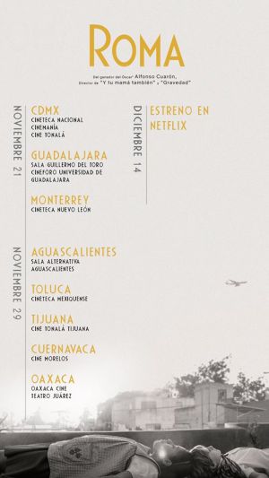 Llega "Roma" a México y aquí te decimos en que cines podrás verla Llega "Roma" a México y aquí te decimos en que cines podrás verla