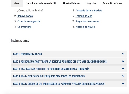 visa Estados Unidos visa Estados Unidos