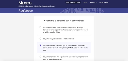 visa americana solicitud visa americana solicitud