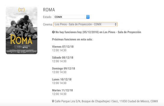 roma será proyectada en los pinos roma será proyectada en los pinos