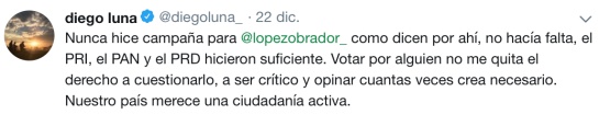 Diego Luna rechaza campaña a fovor de AMLO Diego Luna rechaza campaña a fovor de AMLO