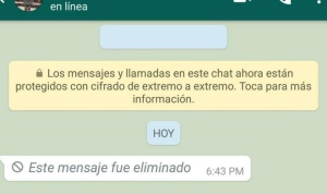 ¿Te borró el mensaje de WhatsApp? Una falla te permitiría recuperarlo ¿Te borró el mensaje de WhatsApp? Una falla te permitiría recuperarlo