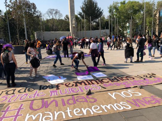 Protestan contra la violencia hacia las mujeres Protestan contra la violencia hacia las mujeres