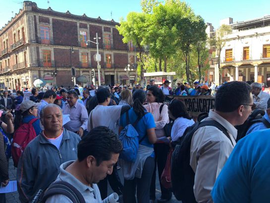 Exige SNTE reinstalación de 263 maestros despedidos en el sexenio anterior Exige SNTE reinstalación de 263 maestros despedidos en el sexenio anterior