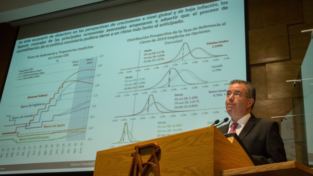 Recorta Banxico su estimación de crecimiento para 2019 y 2020