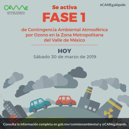 Activan Fase I de Contingencia Ambiental en el Valle de México Activan Fase I de Contingencia Ambiental en el Valle de México