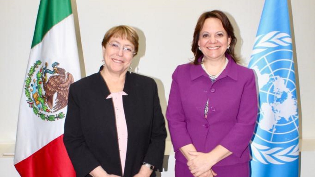 Ya está en México Michelle Bachelet