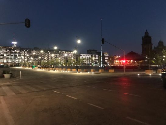 Cierran calles del Zócalo por vacaciones de Semana Santa Cierran calles del Zócalo por vacaciones de Semana Santa