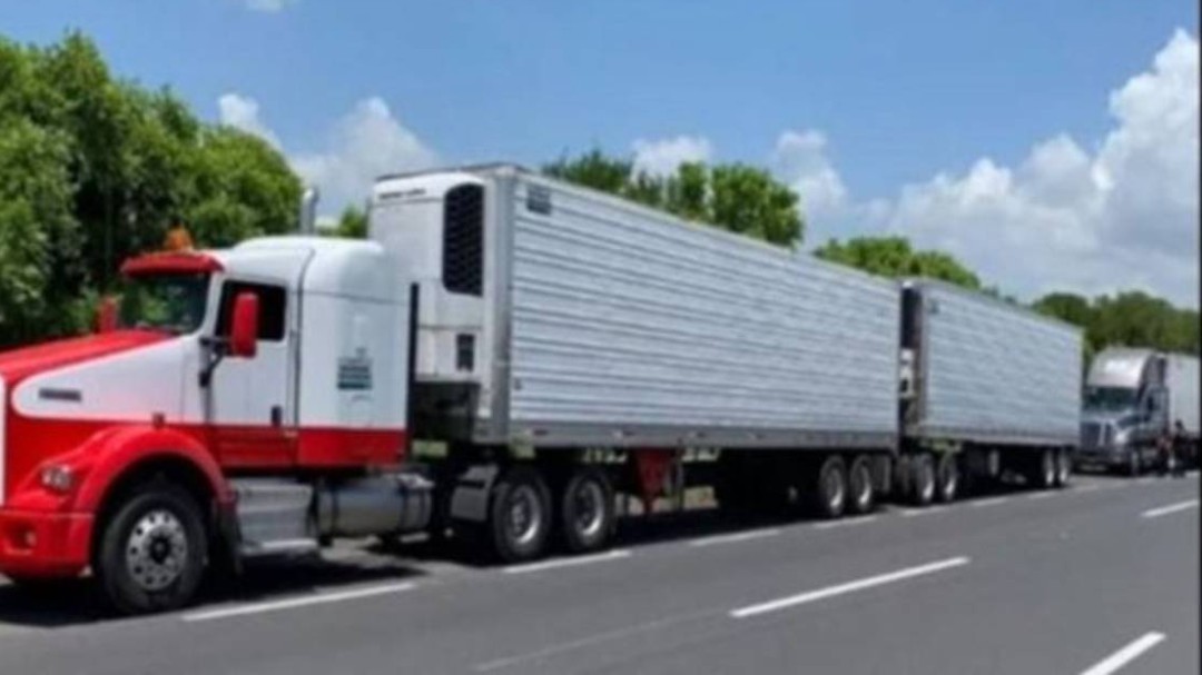 Aseguran cuatro tráileres con 785 migrantes en Veracruz