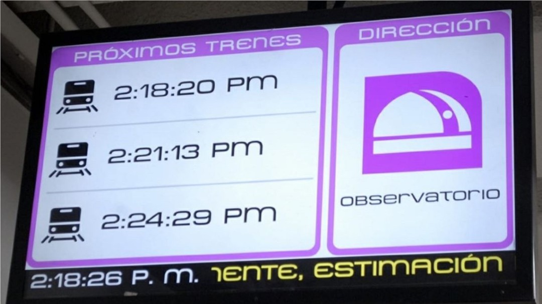 No es Suiza es el metro de la CDMX