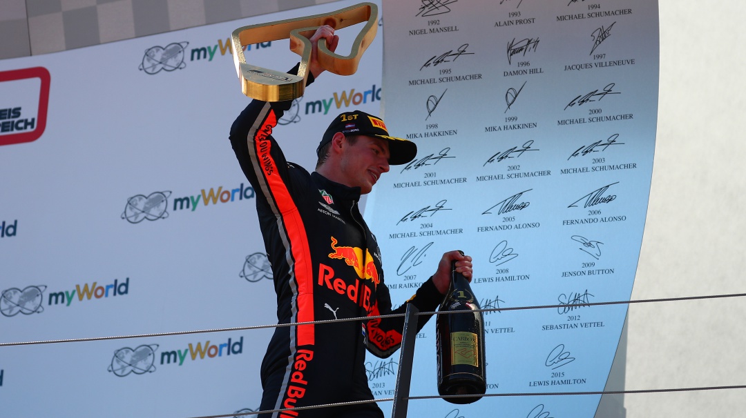Max Verstappen ganá el Gran Premio de Austria