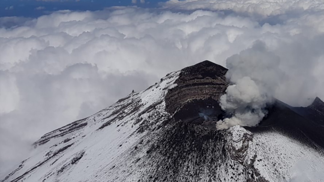 Cambios en el Popocatépetl; así descubrieron nuevo domo en sobrevuelo