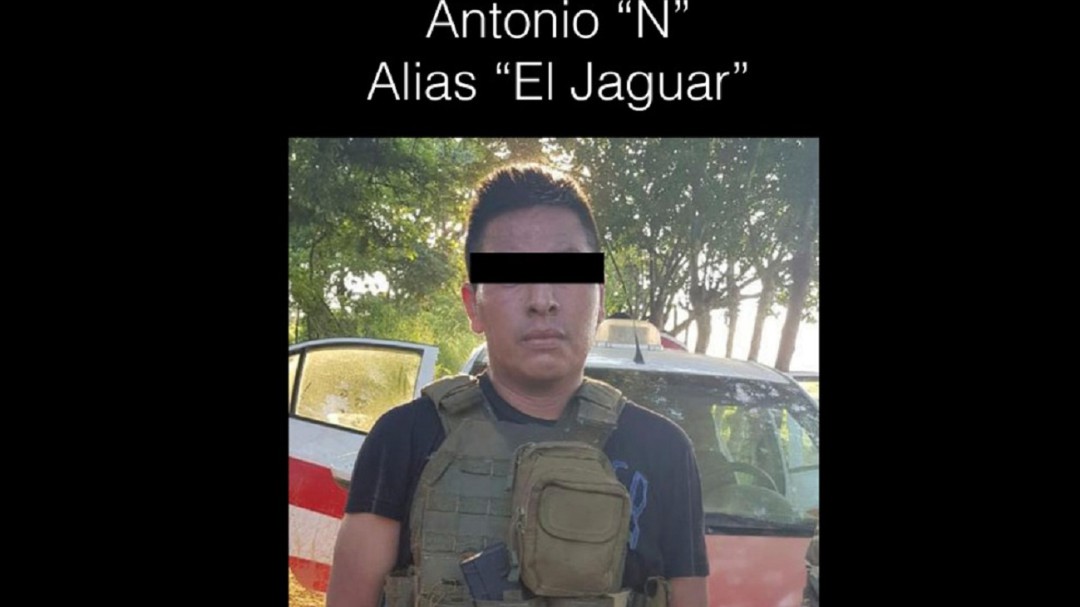 Capturan al "El Jaguar", jefe de plaza del CJNG en Coatzacoalcos