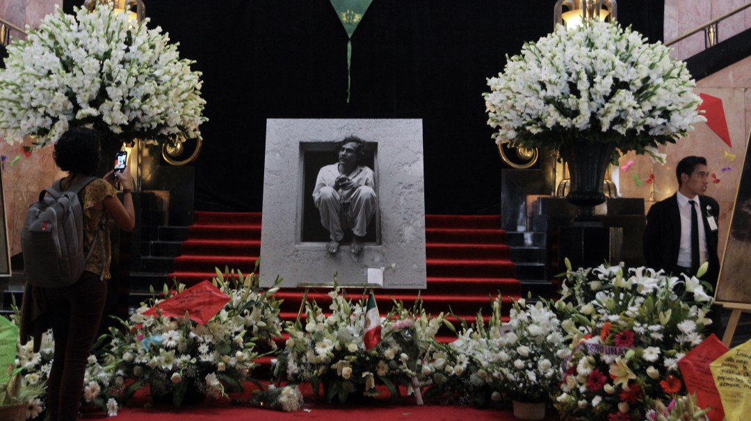 Rinden homenaje a Francisco Toledo en Bellas Artes
