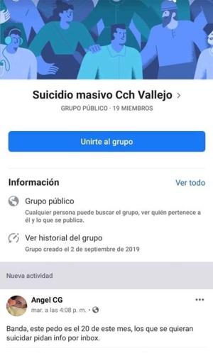El estudiante solo platicaba en mensajes privados constantemente con seis personas en su cuenta de Facebook El estudiante solo platicaba en mensajes privados constantemente con seis personas en su cuenta de Facebook