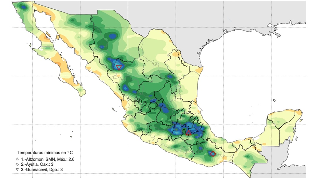 Llega el primer frente frío a México; así estará la temporada