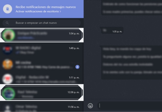 De esta manera será más facil identificar que contactos están conectados De esta manera será más facil identificar que contactos están conectados