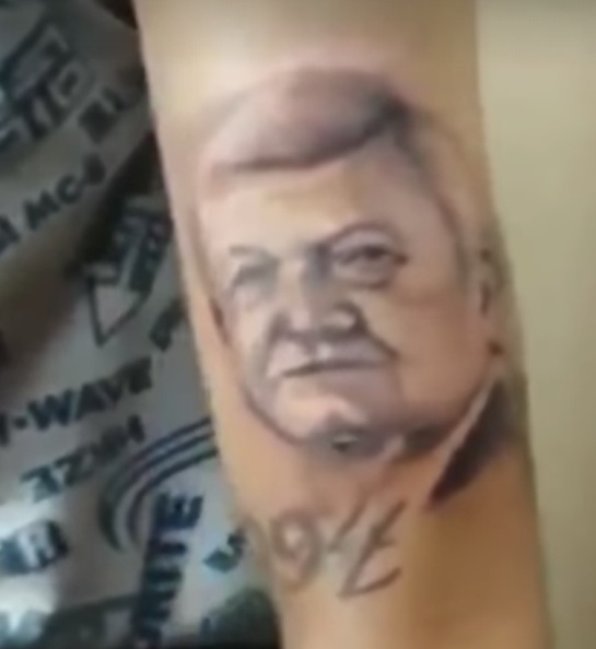 Tatuaje de AMLO Tatuaje de AMLO