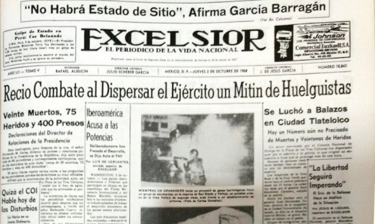 Ocuparon dos fotos para ilustrar la portada, una de un granadero disparando granadas de gas lacrimógeno y la otra de un camión ardiendo en fuego Ocuparon dos fotos para ilustrar la portada, una de un granadero disparando granadas de gas lacrimógeno y la otra de un camión ardiendo en fuego