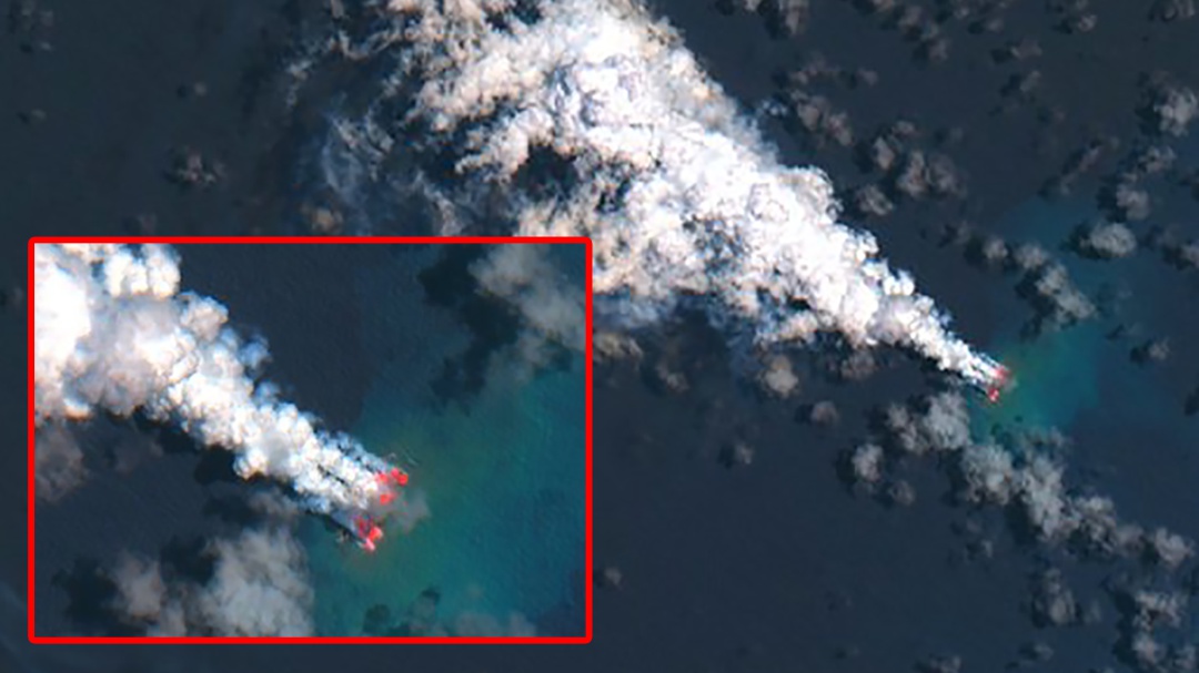 Erupción volcánica crea una nueva isla en nuestro planeta