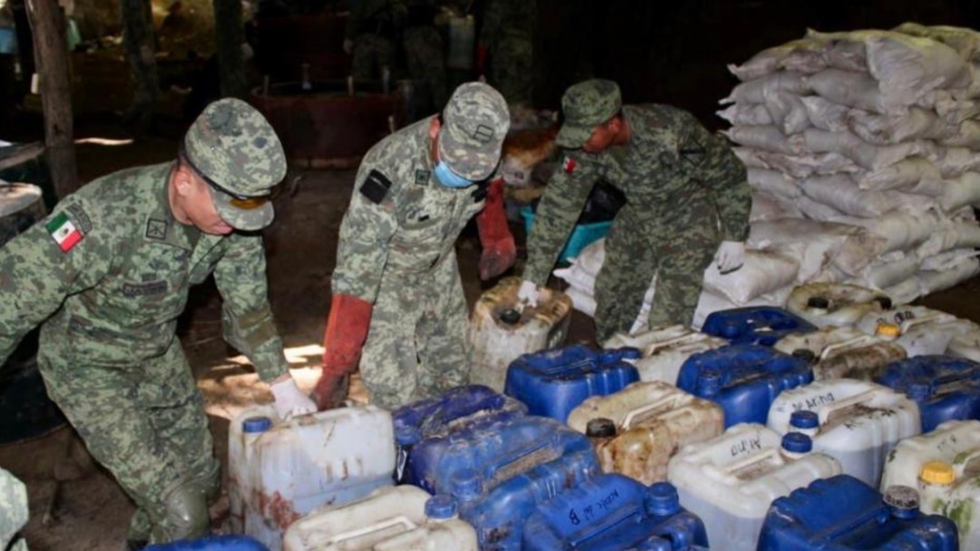 Ejército Mexicano desmantela laboratorio de droga