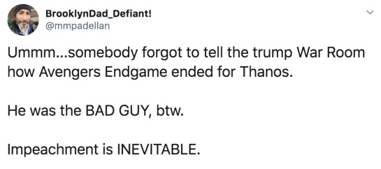 Trump desaparece a los demócratas de un chasquido como si fuera Thanos Trump desaparece a los demócratas de un chasquido como si fuera Thanos